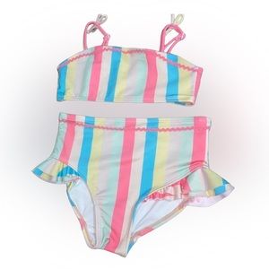 Mila and Emma Toddler girl vintage inpired 2pc swimwear size 5t